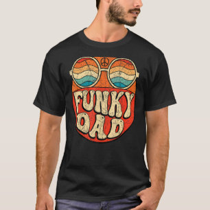 Mens Funky Vater 70er Ästhetische Nostalgie in den T-Shirt