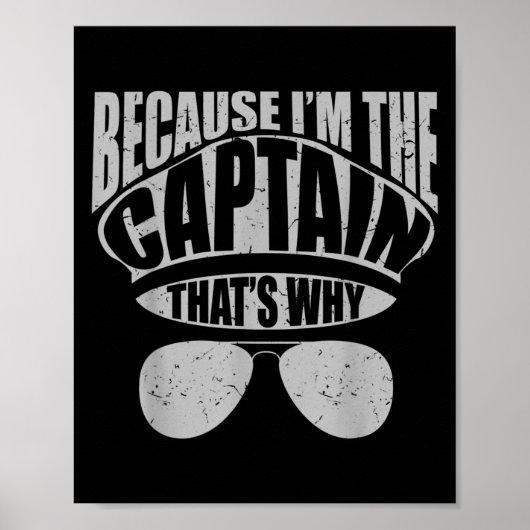 Mens Funny Airplane Pilot, weil ich der Titel T Poster (Vorne)