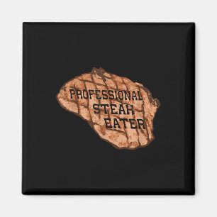 Mens Funny Anti-vegan Beruflich Steak Eater Grille Magnet