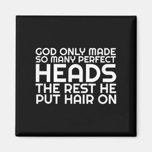 Mens Funny Balding Bald Slap Head Vater Husband Ty Magnet