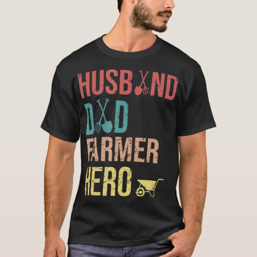 Mens Funny Bauer Vater Farm Rancher T-Shirt (Vorderseite)