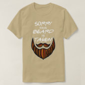 Mens Funny Beard Couple Sorry, sein Bart wird gema T-Shirt (Design vorne)