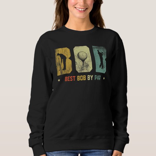 Mens Funny Best Bob Par Daddy Vathy Day Golf Sweatshirt (Vorderseite)