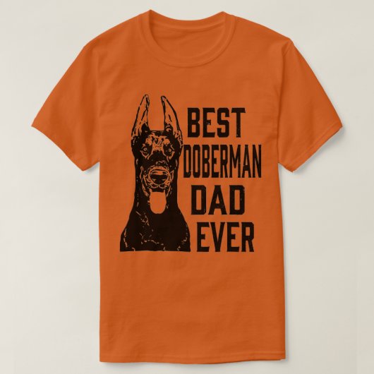 Mens Funny Best Doberman Dog Vater Ever Fathday T-Shirt (Design vorne)