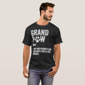Mens Funny Best Dog Opa Ever Grandpaw Retro T-Shirt (Vorne ganz)