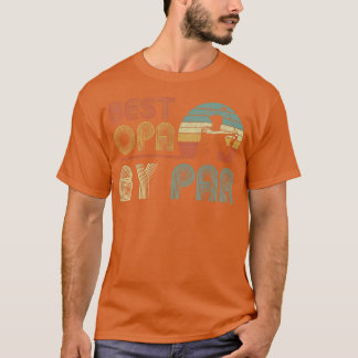 Mens Funny Best Opa Par Vatertag Golf Lover T-Shirt