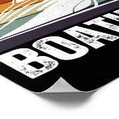 Mens Funny Boater Life Speed Boot Kapitän I Liebe Poster (Ecke)