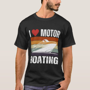 Mens Funny Boater Life Speed Boot Kapitän I Liebe T-Shirt