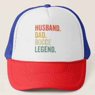 Mens Funny Bocce Husband Vater Bocce Ball Legende Truckerkappe