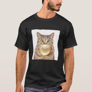 Mens Funny British Kurz Hair Kaugummi Blown Bu T-Shirt