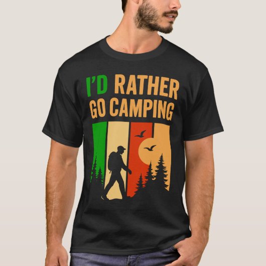 Mens funny camping  T-Shirt (Vorderseite)