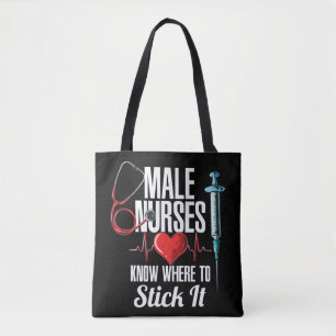 Mens Funny Carer Hospital Murse I Nurse Liebst du? Tasche