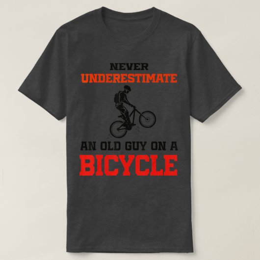 Mens Funny Cycling unterschätzt nie einen alten Ty T-Shirt (Design vorne)