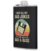 Mens Funny dad Jokes in dad-a-Base Flachmann (Links)