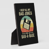 Mens Funny dad Jokes in dad-a-Base Fotoplatte (Seite)