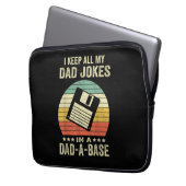 Mens Funny dad Jokes in dad-a-Base Laptopschutzhülle (Vorderseite Links)