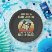 Mens Funny dad Jokes in dad-a-Base Pappteller (Party)