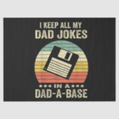 Mens Funny dad Jokes in dad-a-Base Seidenpapier (Vorderseite)