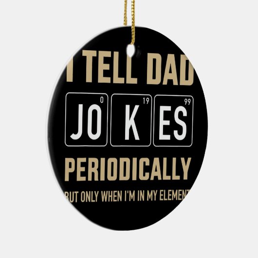 Mens Funny dad Witze regelmäßig in Element für Keramik Ornament (Rechts)