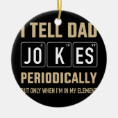 Mens Funny dad Witze regelmäßig in Element für Keramik Ornament (Vorne)
