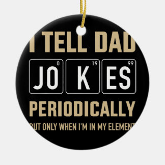 Mens Funny dad Witze regelmäßig in Element für Keramik Ornament