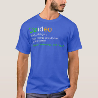 Mens Funny Daideo Irland Großvater Opa Defi T-Shirt