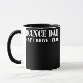 Mens Funny Dance Vater Pay Drive Clap Proud Dancer Tasse (Links)