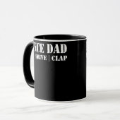 Mens Funny Dance Vater Pay Drive Clap Proud Dancer Tasse (Vorderseite Links)