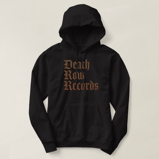 Mens Funny Death Row Platten gibt Movie Fan Hoodie (Design vorne)