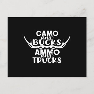 Mens Funny Deer Jagd Spaß T Shirts für Männer Postkarte