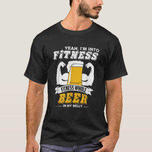 Mens Funny Drinkings Fitness ganz Bier in meiner G T-Shirt
