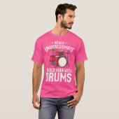 Mens Funny Drummer Geschenk - Alte nie unterschätz T-Shirt (Vorne ganz)