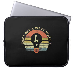 Mens Funny Electrician Geschenke kann ich ein Watt Laptopschutzhülle