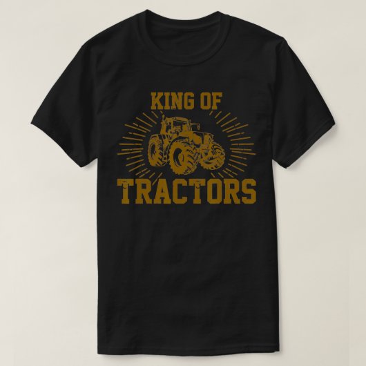 Mens Funny Farmer Quote King Of Tractors Farming T-Shirt (Design vorne)
