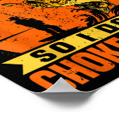 Mens Funny Fishing Quotes Joke Sarcasm  Poster (Ecke)