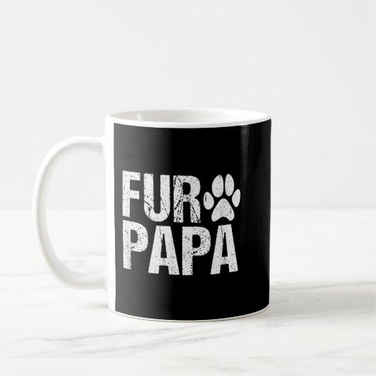 Mens Funny Fur Papa Pet Lover Dog Vater Fathers Da Kaffeetasse (Links)