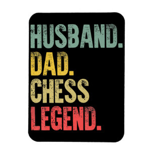 Mens Funny Gift Husband Vater Schach Legende Magnet