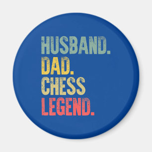 Mens Funny Gift Husband Vater Schach Legende Magnet