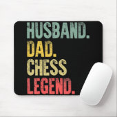 Mens Funny Gift Husband Vater Schach Legende Mousepad (Mit Mouse)