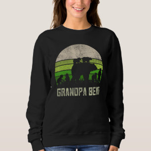 Mens Funny Grandad von Großkindern Großvater Bär 6 Sweatshirt