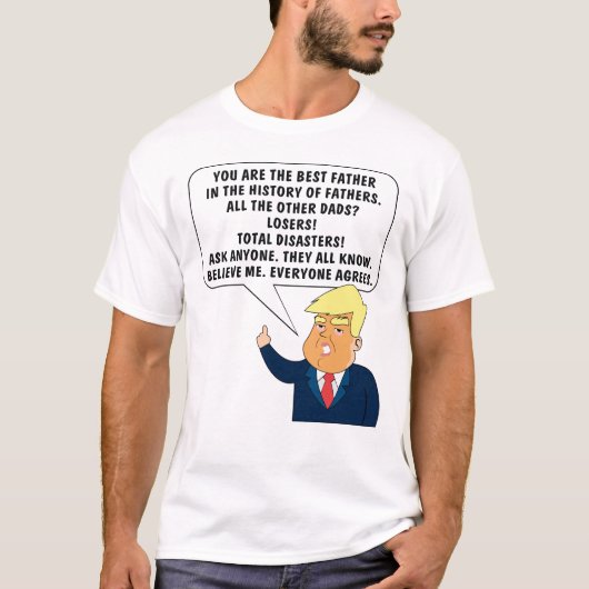 Mens Funny Great Vater Donald Sprichwort Trump Vat T-Shirt (Vorderseite)