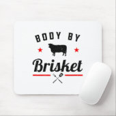 Mens Funny Grillen Body by Brisket Grillen oder Ra Mousepad (Mit Mouse)