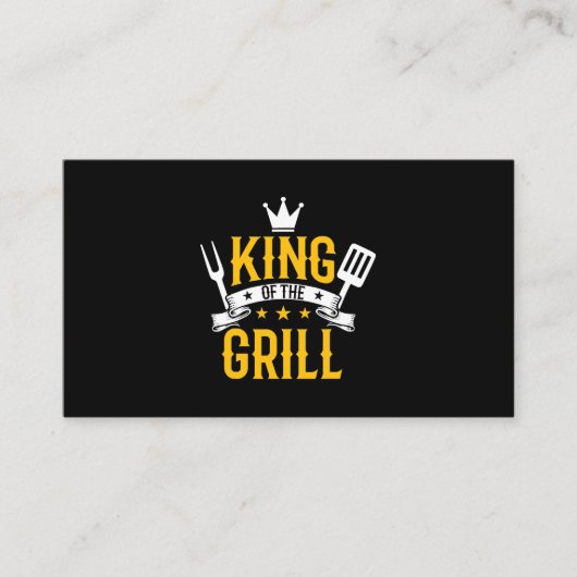 Mens Funny GRILLEN Clothing Mens Gift für Ihn Köni Visitenkarte (Vorderseite)