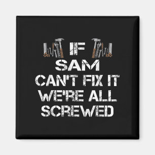 Mens Funny Handyman Zitat Personalisiert Sam Gesch Magnet