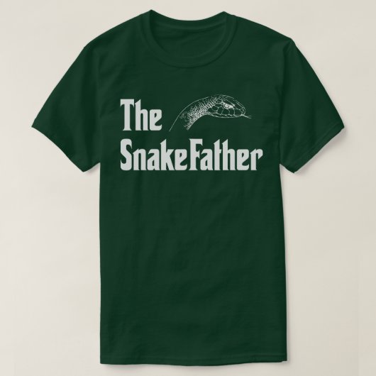 Mens Funny he Snake Father Snake Vater T-Shirt (Design vorne)