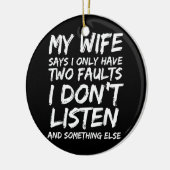 Mens Funny Husband Geschenk von Ehefrau Husbands D Keramik Ornament (Links)