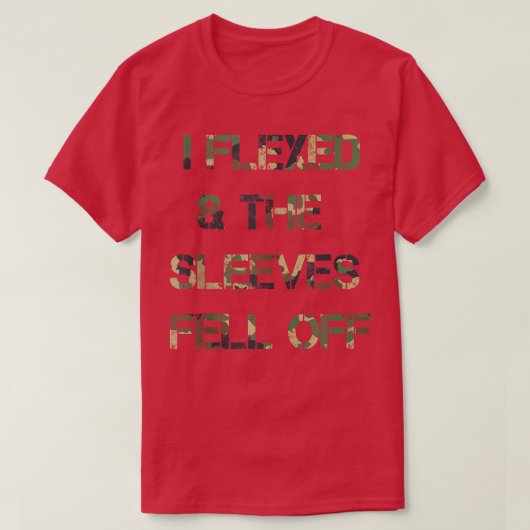 Mens Funny I Fleet & The Sleeves fliegen von Camou T-Shirt (Design vorne)