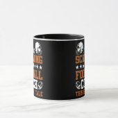 Mens Funny, ich bin Football Coach American Footba Tasse (Zentrum)
