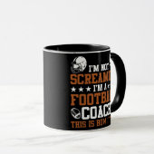 Mens Funny, ich bin Football Coach American Footba Tasse (VorderseiteRechts)