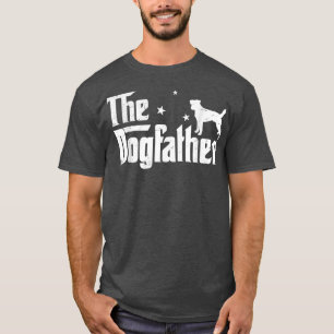 Mens Funny Jack Russell Terrier Dogvater Distress T-Shirt